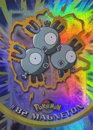 82 Magneton Topps Pokémon series 2 US rainbow foil