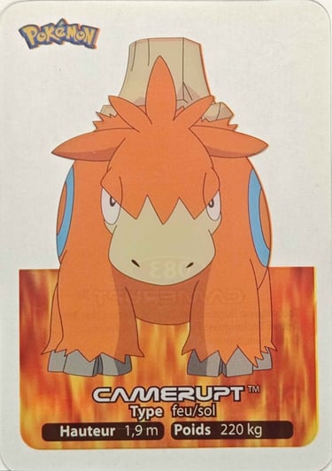 83 Camerupt Lamincards Pokémon série 3