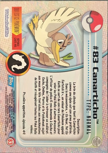 Canarticho topps série 2