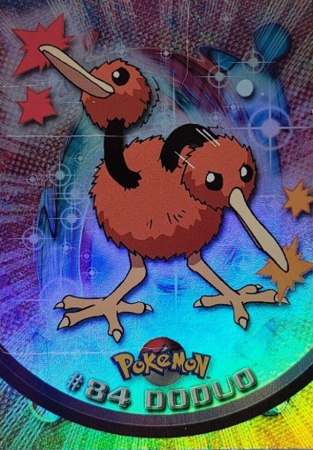 84 Doduo Topps Pokémon series 2 US rainbow foil