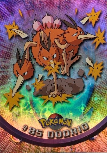 85 Dodrio Topps Pokémon series 2 us rainbow foil