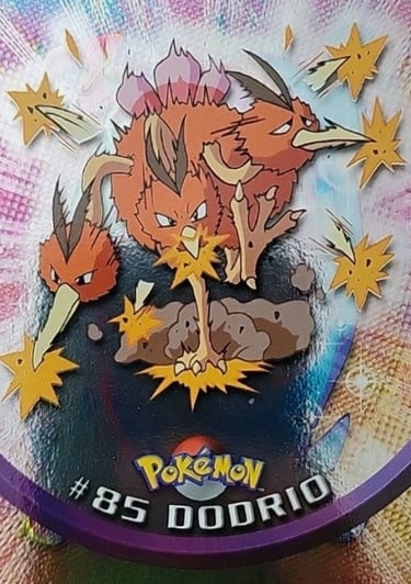 85 Dodrio Topps Pokemon series 2 us silver foil