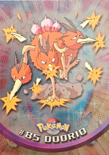 85 Dodrio Topps Pokémon series 2 us smooth foil