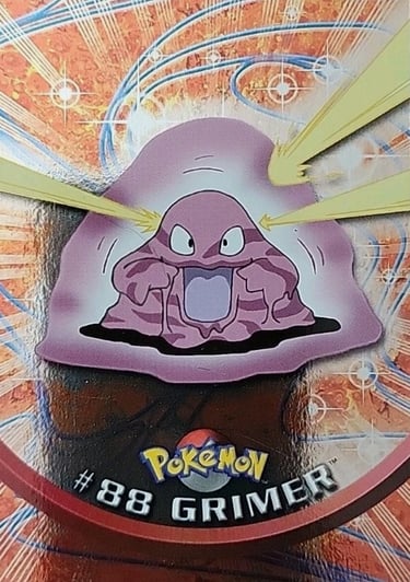 88 Grimer Topps Pokémon series 2 US silver foil