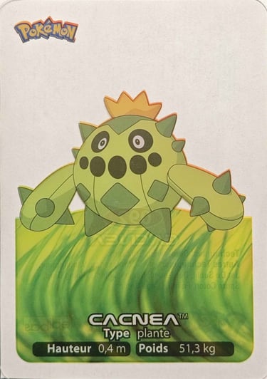 92 Cacnea Lamincards Pokémon série 3