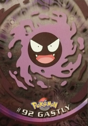 92 Gastly Topps Pokémon series 2 us silver foil