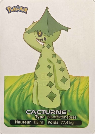 93 Cacturne Lamincards Pokémon série 3