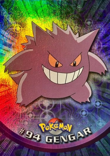 94 Gengar Topps Pokémon series 2 US rainbow foil