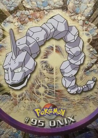 95 Onix Topps Pokémon series 2 us smooth foil