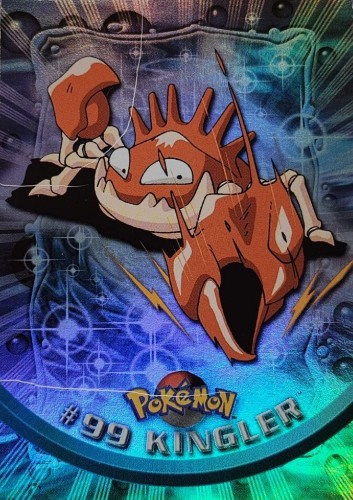 99 Kingler Topps Pokémon series 2 US rainbow foil