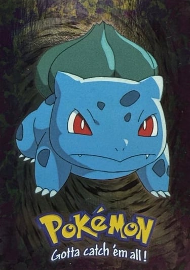 E1 Of E12 Bulbasaur Topps Pokémon The FIrst Movie silver foil