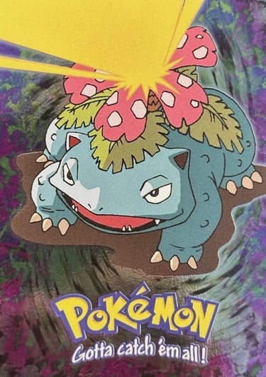 E3 Of E12 Venusaur Topps Pokémon The First Movie silver foil