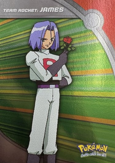 HV4 James Topps Pokémon series 2 US silver foil