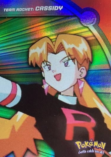 HV5 Cassidy Topps Pokémon series 2 US rainbow foil