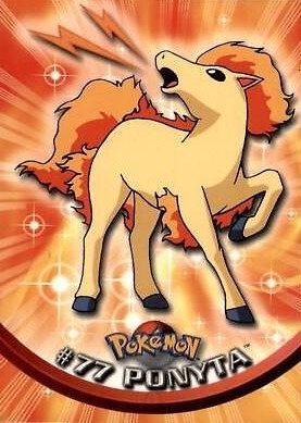 77 Ponyta Topps Pokémon series 2 US
