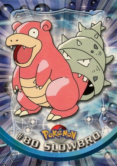 80 slowbro Topps Pokémon series 2 US