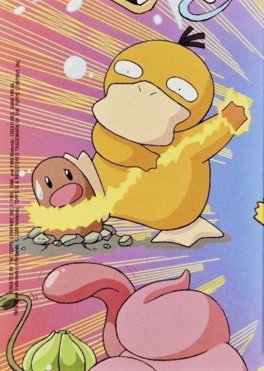 Stick ons 8 of 10 Pikachu Topps Pokémon series 2 US back