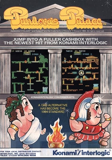 Pandora's Palace Arcade Flyer
