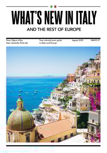 What's New In Italy August 2025 cover.