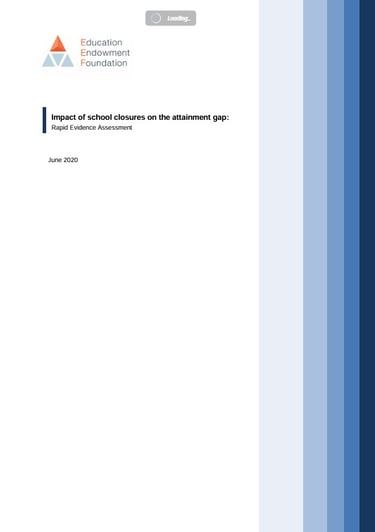 Impact of school closures on the attainment gap