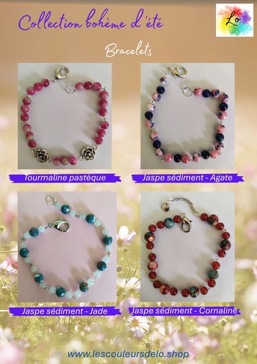 Bijoux Les Couleurs de Lo Collection bohème d'été