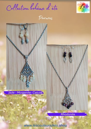 Bijoux Les Couleurs de Lo Collection bohème d'été