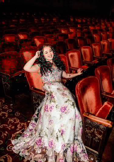 Palmyra PA senior pictures in theatre. Senior pictures at Hershey Theatre. Lititz PA senior pictures