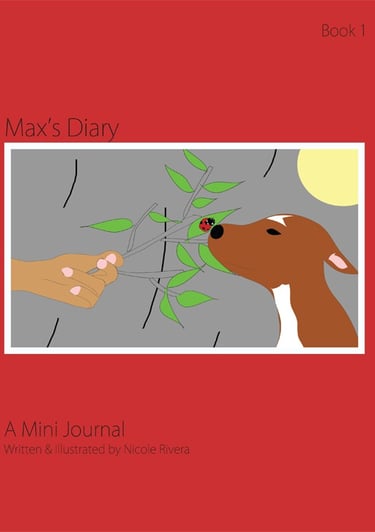 max's diary journal children's notebook 