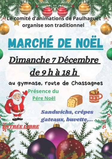 Marché de Noel de Paulhaguet 2025