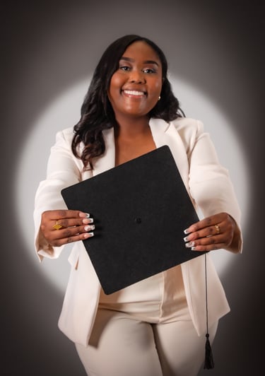 a woman in a white blazer and a black jacket