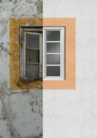 façade avant et après un nettoyage