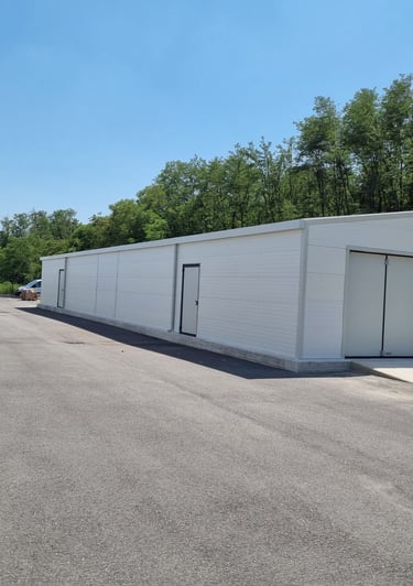 Tunnel in telo PVC, Tunnel in pannelli sandwich, coperture industriali, coperture mobili e fisse