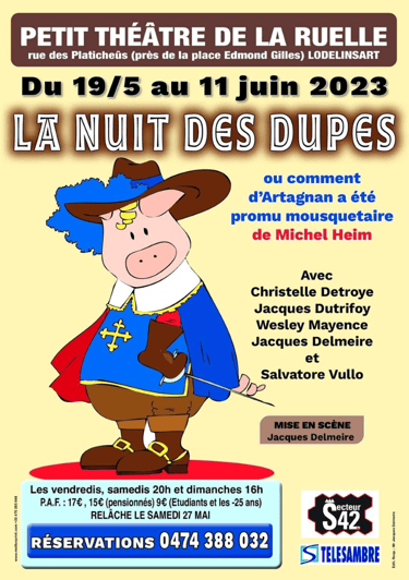Nuit des dupes - petit théâtre de la ruelle - 2023