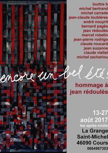 AFFICHE EXPO Hommage à Jean Rédoulès 08 2017