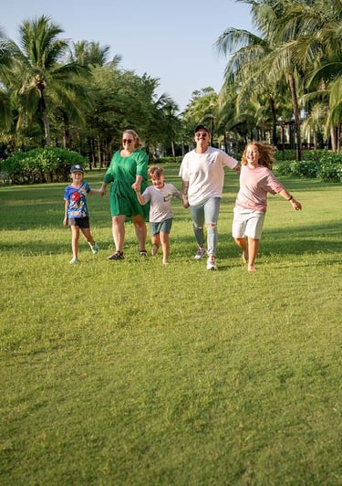 Family photoshoot at Mövenpick Resort Waverly Phu Quoc
