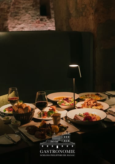 Gastronomie-Fotografie für Schloss Philippsruhe. hochwertige Küche