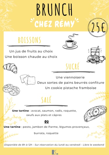 affiche brunch été