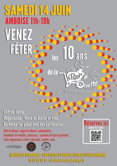10 ans de la Bier'ouette Amboise samedi 14 juin 2025
