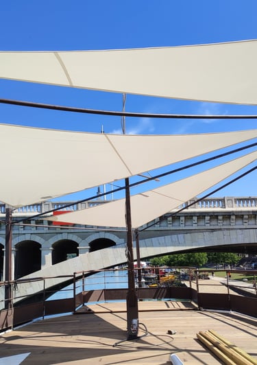 Voiles d'ombrage sur mesure