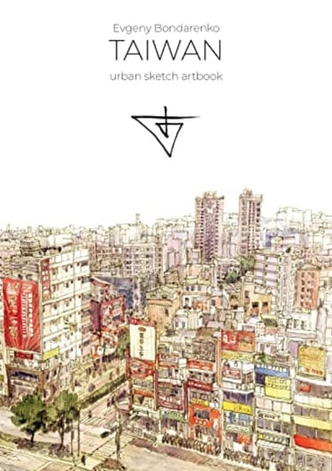 Taiwan Urban Sketch Artbook Evgeny Bondarenko