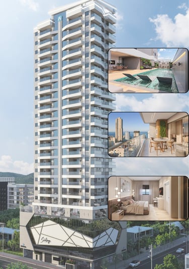Apartamento em obras, em Itapema, com 03 suítes.