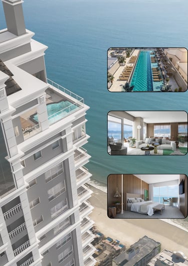 Apartamento em obras, em Itapema, com 04 ou 05 suítes.