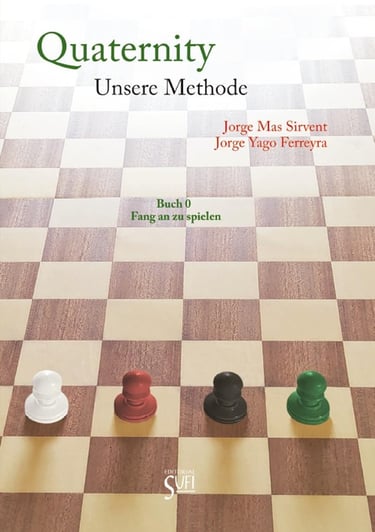 Quaternity Nuestro método Libro 0 Comenzar a Jugar de Jorge Mas y Jorge Yago, en portugués