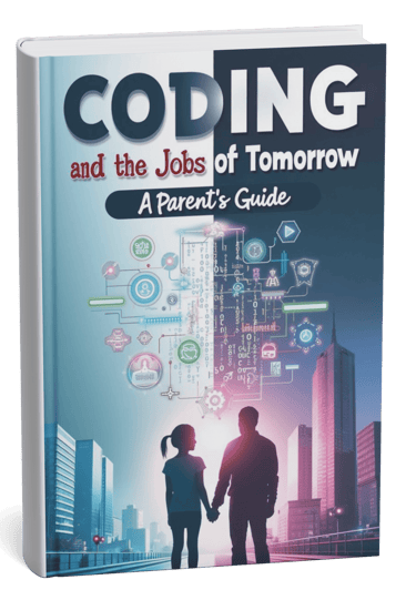 copy of the front cover of a book called Coding and the jobs of tomorrow