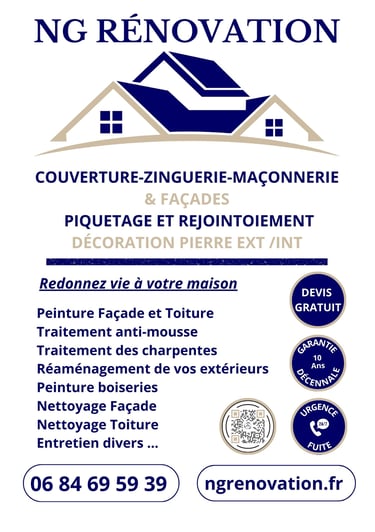 flyer publicité Ngrénovation Le  pouzin ARDECHE