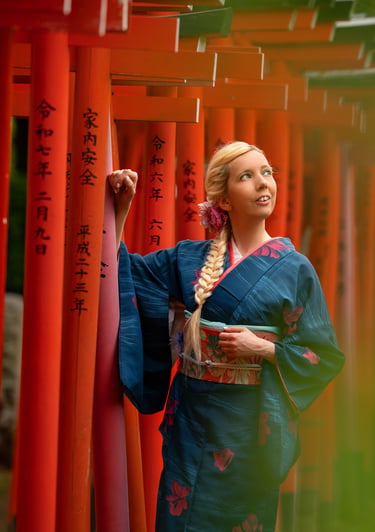 Fotograf Japan Kimono.