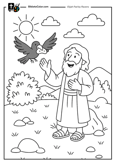 Elijah Fed by Ravens