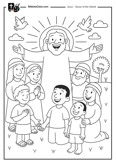 jesus with kids