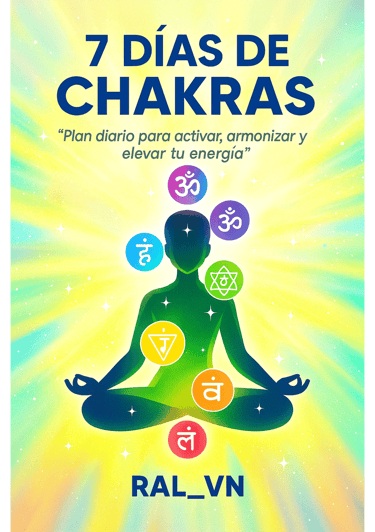 a person sitting in a lotus position with seven chakras