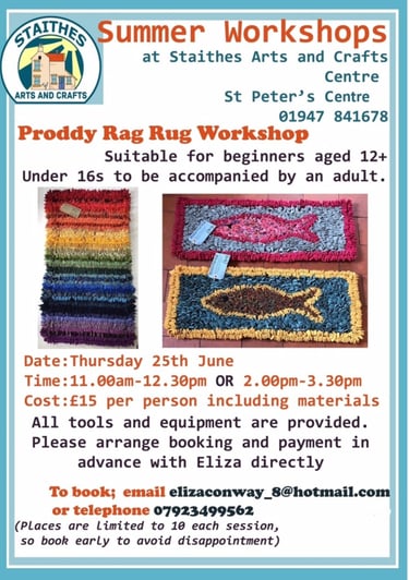 Proddy rug workshop - Eliza Conway